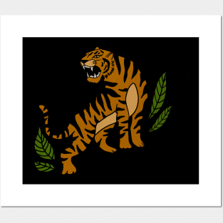 Tiger Big Cat, Tropical Animal Posters and Art